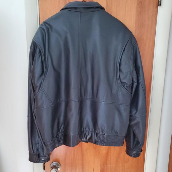 Men's Heavy Weight Genuine Leather Jacket - Size L - Picture 2 of 10